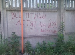 Надписи на заборах стали креативнее